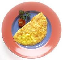 An image of a plain omelette without spices